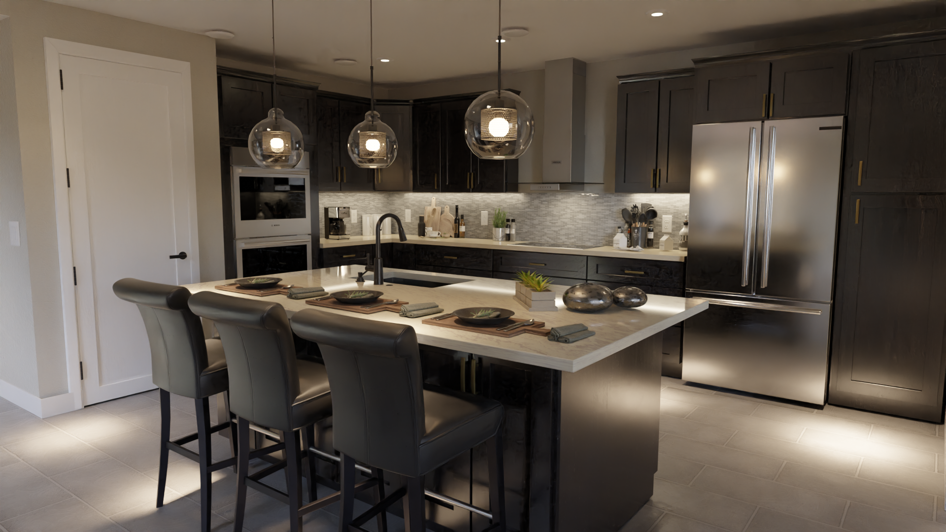 Onyx Black Shaker Cabinets 2